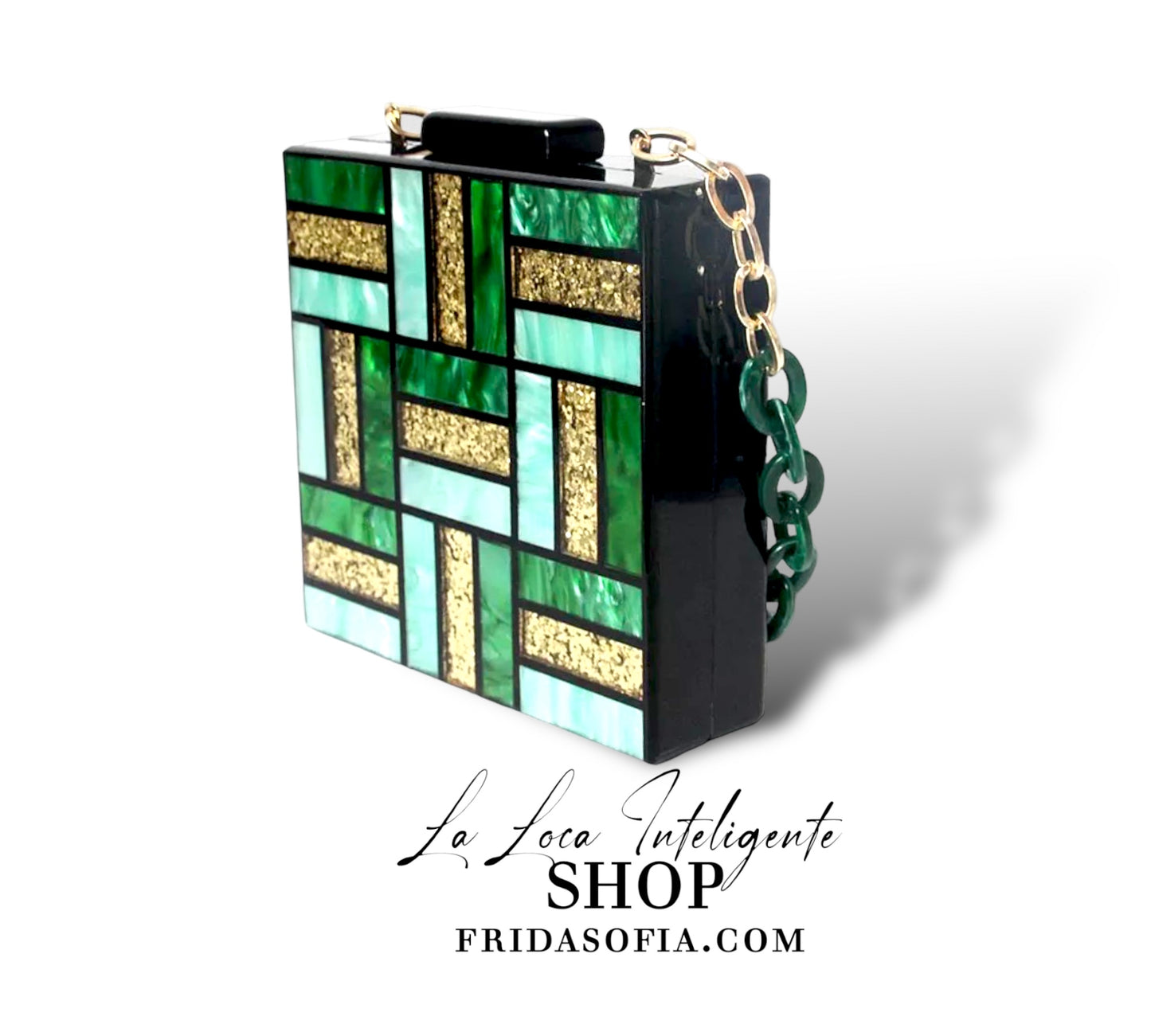 Green Gold Clutch