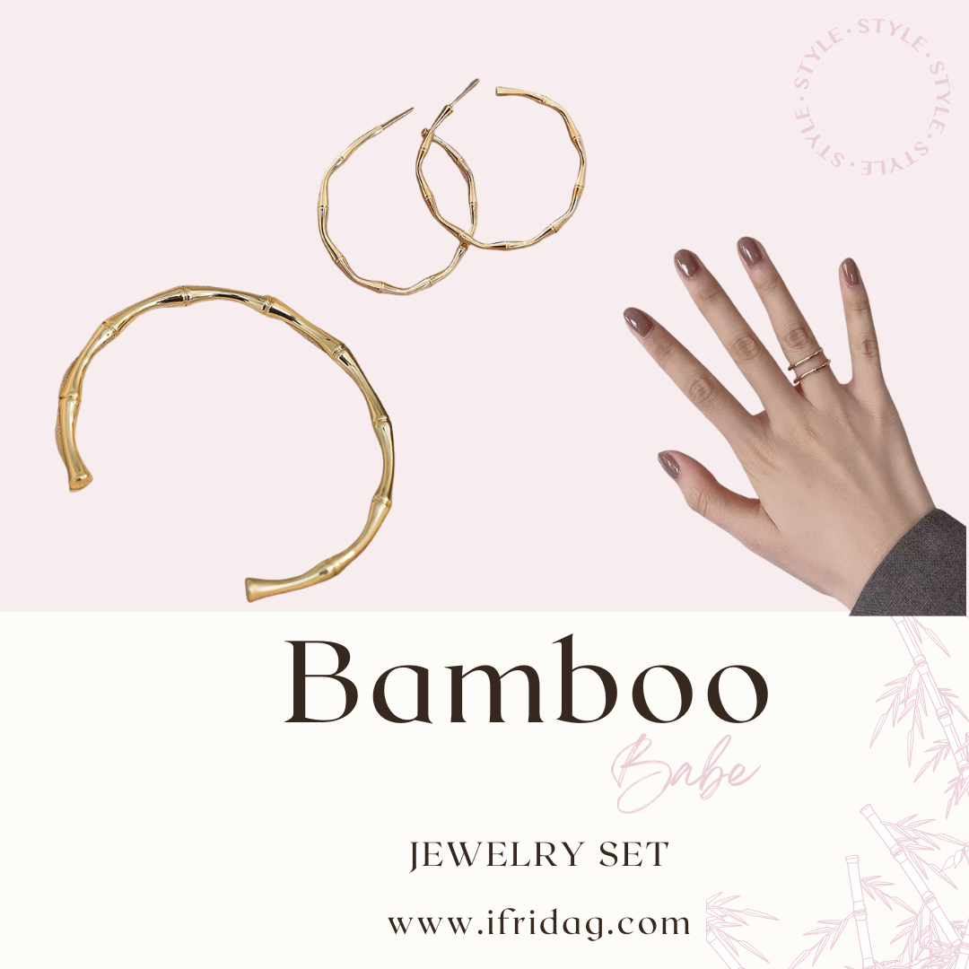 Bamboo Babe 18k Gold Set