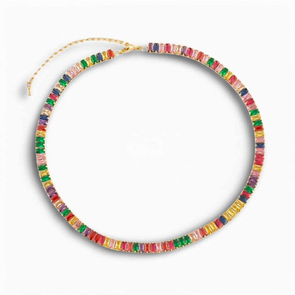 Rainbow Zircon Choker