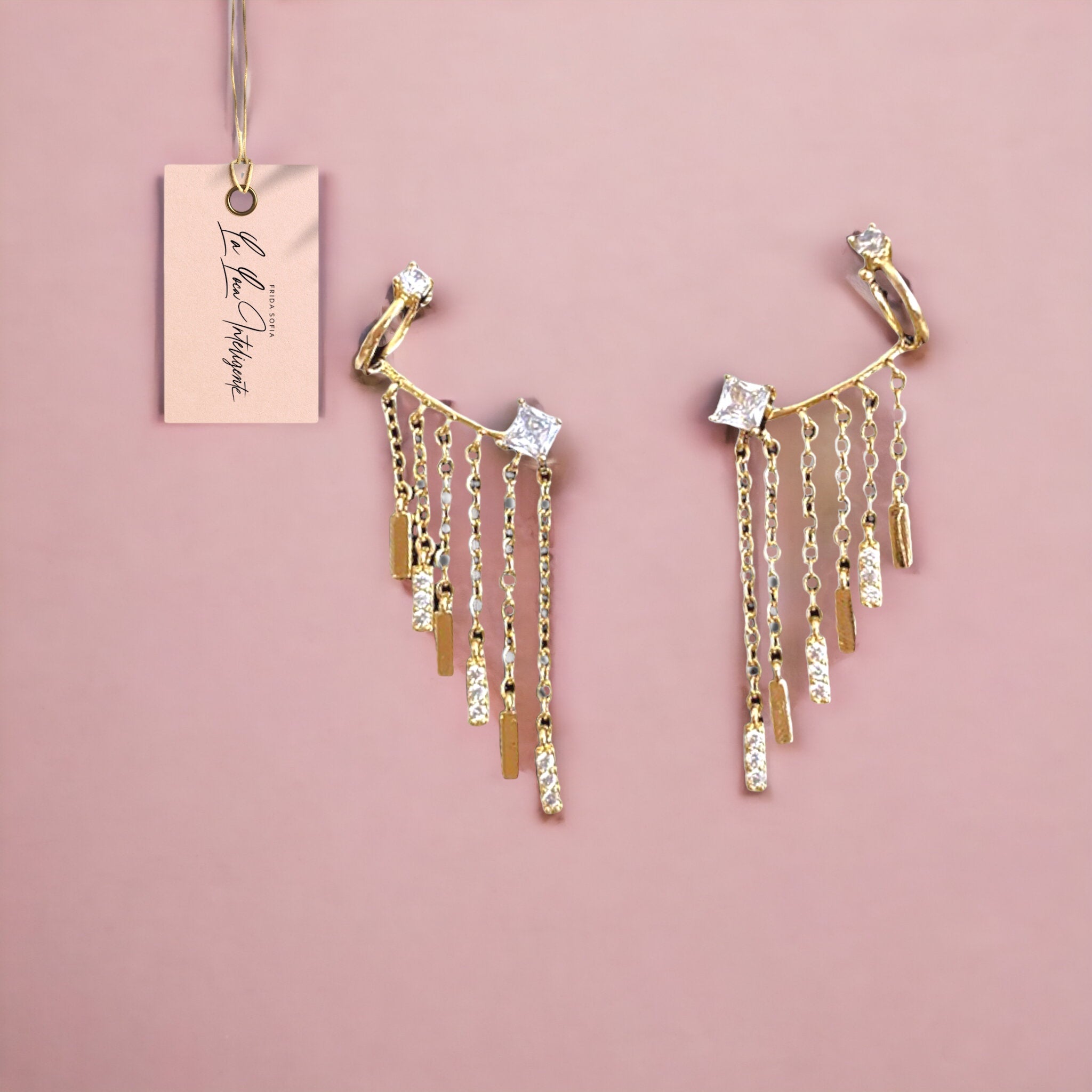 Golden Cascade Ear CLIPcing